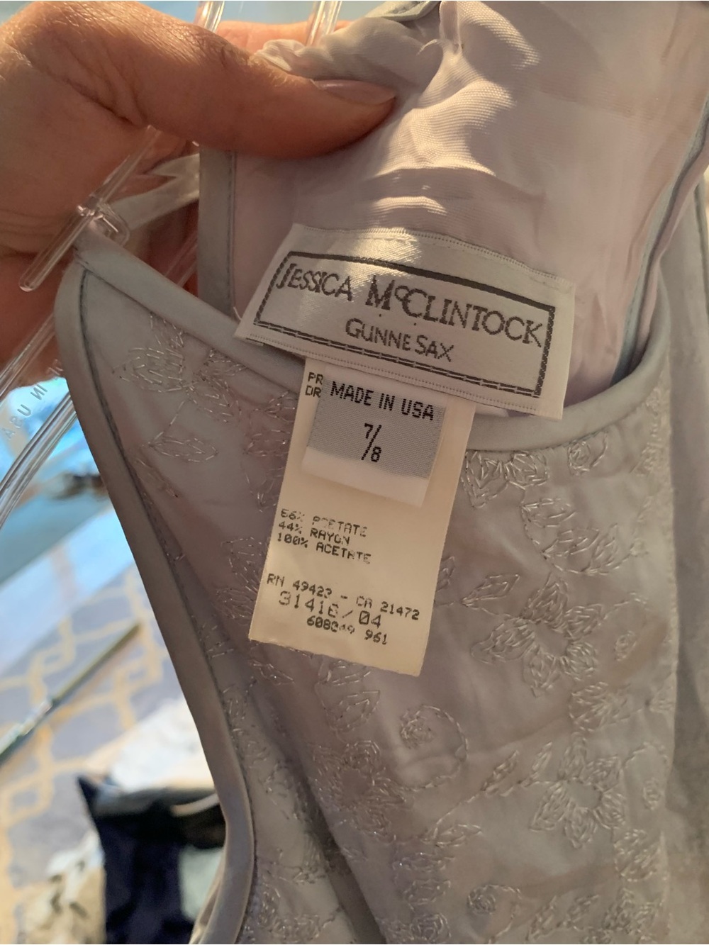 Vintage Jessica McClintock Prom/Evening Dress - Picture 2 of 3